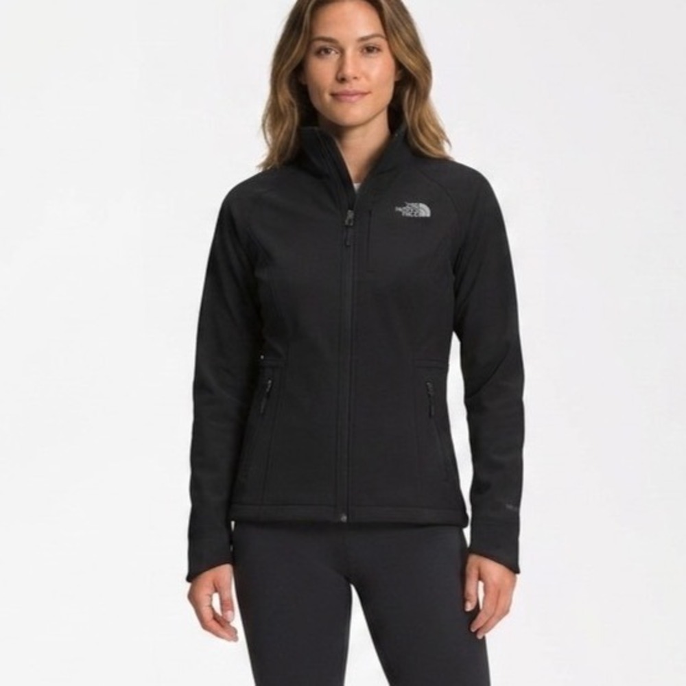 The North Face Apex Bionic Softshell Hooded Jacket Gray WindWall Mens Medium